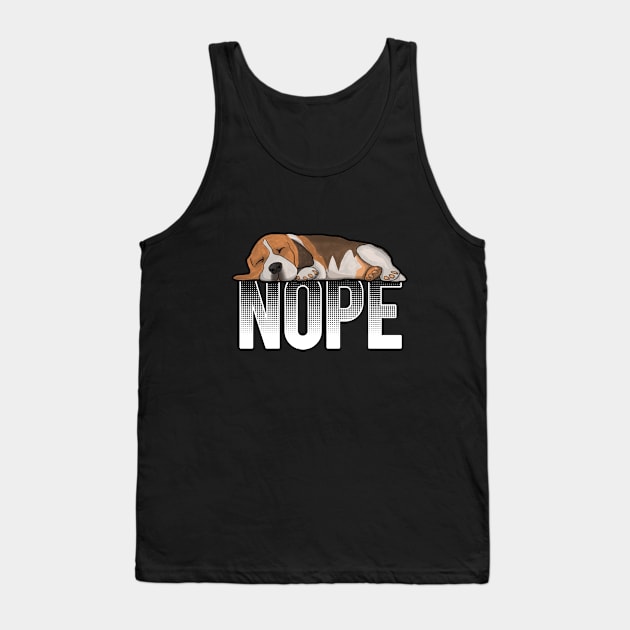 Beagle - Beagle Nope Tank Top by Kudostees